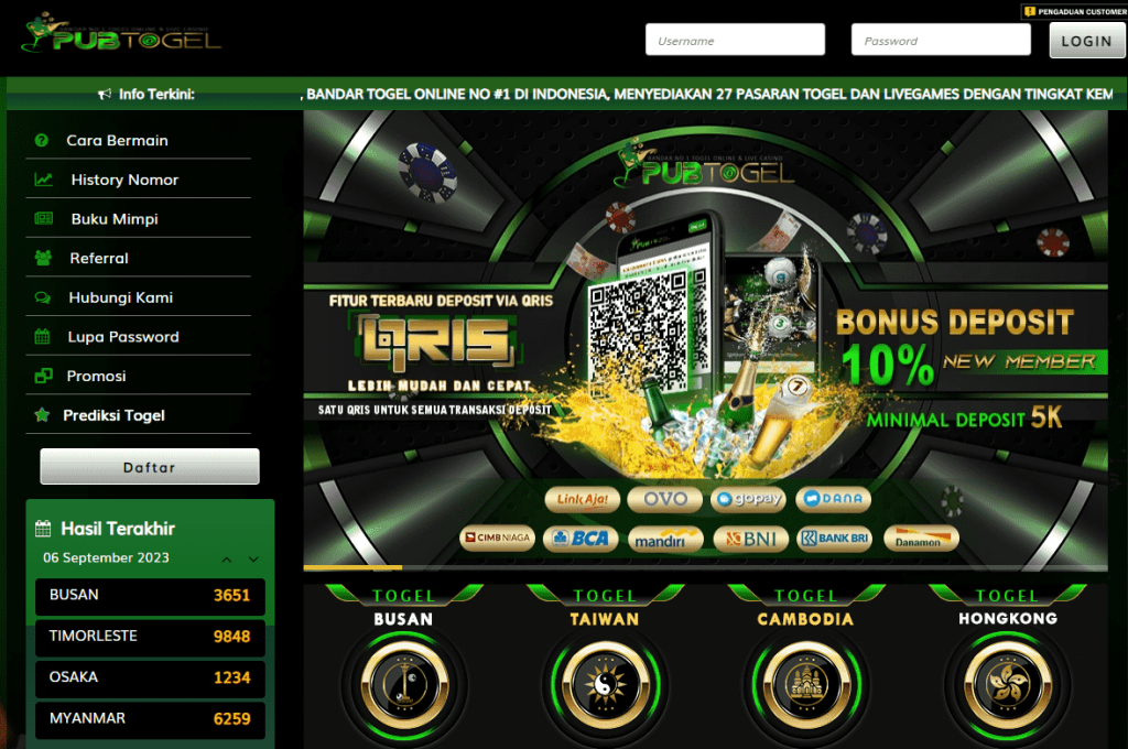 Dalam dunia judi online yang semakin berkembang, mencari situs togel online terpercaya yang memberikan pengalaman tak terlupakan bisa menjadi pencarian yang rumit. Tapi, ada satu nama yang berdiri di puncak deretan situs togel online terbaik di Indonesia